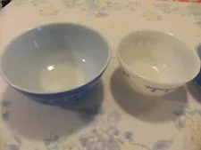 Vintage Pyrex Snowflake Garland Mixing Bowls 401 402 & 403 Mint