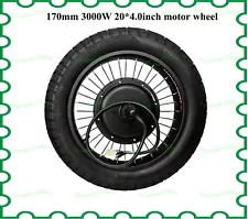 170/190mm 2000W-5000W motor fat bike kit with High quality tires,20*4.0in size.