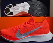 2019 Nike Vaporfly 4% Flyknit Bright Crimson Ice Blue SZ US 4.5 ( AJ3857-600 )