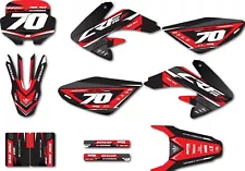 Custom Graphics Full Kit For Honda CRF70 2003 - 2012 Collide Style Stickers