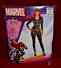 Halloween Costume Marvel Black Widow Black Jumpsuit Adult Large