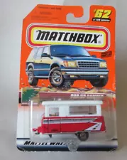 1999 Matchbox 430-TL Pop-up Camper Trailer #62 Red 1/64 (Great Outdoors)