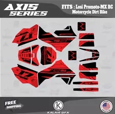 Graphics Kit for Losi PRO MOTO MX (ALL YEARS) Axis Series - Red-Shift