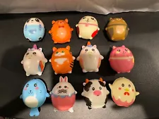 12 Piece Slow Rise Squishies 1-2inch Hand Size Animals Brand New