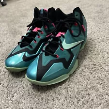 Size 10 - Nike LeBron 11 South Beach