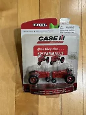 ERTL CASE INTERNATIONAL FARMALL H AND M TRACTOR SET 1/64 SCALE - NEW OLD STOCK