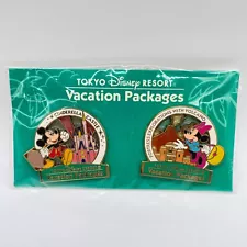 Tokyo Disney Resort Pin Stand Vacation Package Mickey & Minnie OT FOR SALE