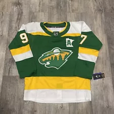 Minnesota Wild #97 Kirill Kaprizov Retro Stitched Jersey - Size Men’s Small