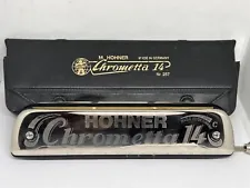M. Hohner CHROMETTA 14 Harmonica in Case | No. 257 C | Made In Germany