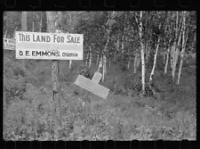 Land for sale, Aitkin County, Minnesota 1940s Old Photo