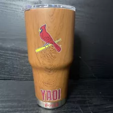 YADIER MOLINA St. Louis Cardinals Tumbler YADI Light Brown SGA 30 Oz Cards Cup