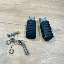 1985 Yamaha PW50 PW 50 / Original OEM FOOT PEGS WITH SPRINGS (For: Yamaha PW50)