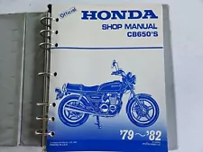 Honda shop manual for 1979-1982 CB650S