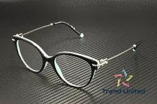 TIFFANY & Co. TF2217 8055 Black On Tiffany Blue Demo Lens 51mm Womens Eyeglasses