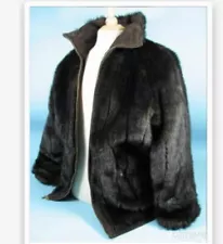 NWT Vintage JLC Woman’s Reversible Suede Leather and Faux Mink Coat Size Small