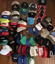 Vintage Lot 80+ Dad Hats Trucker Hats Snapback Hats Baseball Caps Wholesale