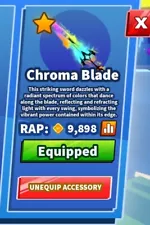 [⚔️ ROBLOX Blade Ball: CHROMA SINGLE BLADE.