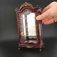 Miniature Showcase Curio Cabinet Display Escaparate Vitrine for 1:12 dollhouse