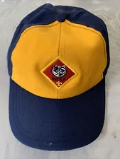 SALE Cub Scout Wolf Cub Rank Scout BSA Uniform Hat L Adjustable Small/Medium