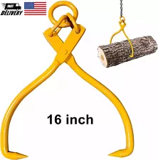 16" Log Skidding Lifting Tongs with Ring Log Lifter Tongs Timber Grab Dragging