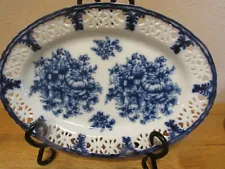 Basic Porcelana - Blue & White Blue Flow Small Platter