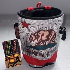 Krieg Climbing Gear Chalk Bag California Republic Flag Bear Rock Bouldering