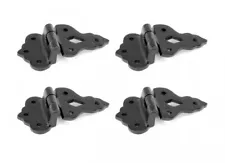 Hoosier Black Iron Cabinet Hinge 3/8 Offset 3 12 W Pack Of 4 Renovators Supply