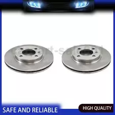 2x DuraGo Disc Brake Rotor Front For 1990-1992 Volkswagen Golf 2.0L (For: Volkswagen Rabbit Convertible)