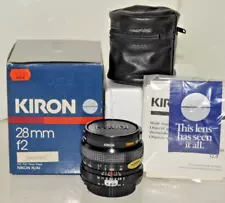 NIB Kiron 28mm f2 for Nikon AI MF cameras F FE FM FA FG FE2 + READ