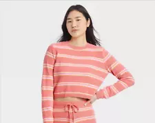 Women's Striped Chenille Lounge Top - Colsie L