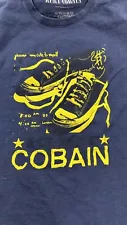 Kurt Cobain T Shirt Youth M Medium Black Chucks Nirvana Converse