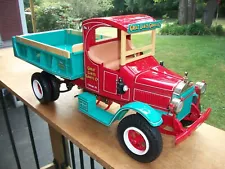 Retro 1-2-3 Great Lakes Gravel Dump Truck Pressed Steel #129 Of 275 W/Box