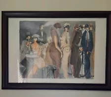 original signed paintings by listed artists. Tea For Two Isaac Maimon