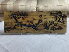 Fractal Wood Burning Wall Art