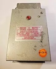 PHASE-A-MATIC model PAM-300 Static 3 Phase Converter