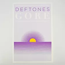 Deftones Gore 2016 Tour 18x12 Screen Printed Serigraph Poster AS*