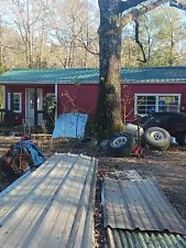 16x40 unfinished Portable Shed With Porch