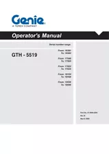 Terex GTH-5519 Operator's owners Manual 2009