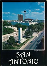 Postcard The Cenotaph for Victims of the Alamo, San Antonio, Texas