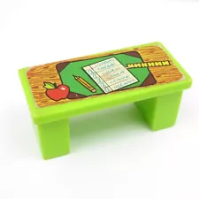 LIME GREEN TEACHER'S DESK - 923 SCHOOL - VINTAGE FISHER-PRICE LITTLE PEOPLE