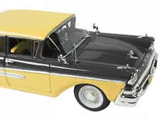 1958 Ford Fairlane 4 Door Gunmetal Gray and Pastel Yellow Limited Edition to 240