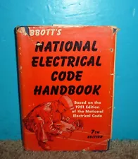 Abbott's National Electrical Code Handbook HCDJ 7th Edition 1952 Free Shipping