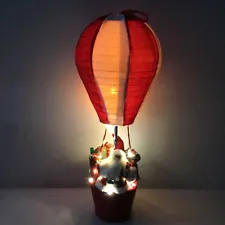 Qualdout Christmas LED Musical Santa Claus's Special Delivery Hot Air Balloon