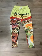 Ramen Noodles Novelty Poly Blend Sweatpants Sz Large Leisure Pants