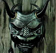 Japanese Samurai Mask Hannya Demon Kabuki Prajna Devil Face Mask Halloween Props