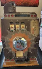 1937 Mills Novelty 5c Bursting Cherry Vintage 3 reel Slot Machine