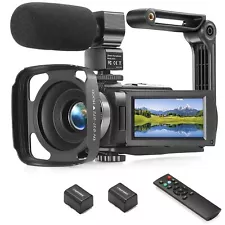 Camcorder FHD 1080P Video Camera for YouTube with 30FPS 36MP 3.0 Inch 270 Deg...