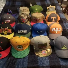 New ListingHat Lot 17 hats Baseball Cap Snapback NBA Pikachu NFL Reseller Wholesale Bulk