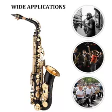 Beginner Student Brass Alto Saxophone Sax with Case Mouthpiece Accessories H8U5