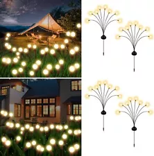 (4 Pack) - 32 LED Solar Garden Lights Solar Firefly Lights